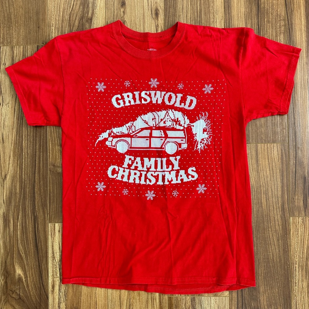 Griswald Family Christmas Men’s Large T Shirt